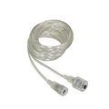 Gorgeousglow LED RGB Outdoor DC Power Extension Cable, White Finish GO2594063